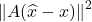 \norm{A(\hat{x}-x)}^2