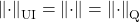 \norm{\cdot}_{\rm UI} = \norm{\cdot} = \norm{\cdot}_{\rm Q}