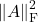 \norm{A}_{\rm F}^2