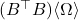 (B^\top B)\langle \Omega\rangle